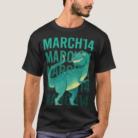 Funny Dinosaur - März 14 14. T-Shirt (Vorderseite)