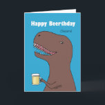 Funny Dinosaur mit Bier Glücklich Geburtstag Beert Karte<br><div class="desc">Von albernen Witzen bis zu seriösen romantischen Aussagen, MiKa Art Zazzle Shop hat für jeden etwas. Canadiana, japanische Geschenke, Schmuck, Hüllen für elektronische Geräte, lustige Knöpfe, Tasse Tassen, Ornamente, Karten und Plakate... . Bitte nehmen Sie sich etwas Zeit und schauen Sie sich um. Vielleicht finden Sie sogar etwas, von dem...</div>