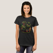 Funny Dinosaur Monster Truck Joyride T-Shirt (Vorne ganz)