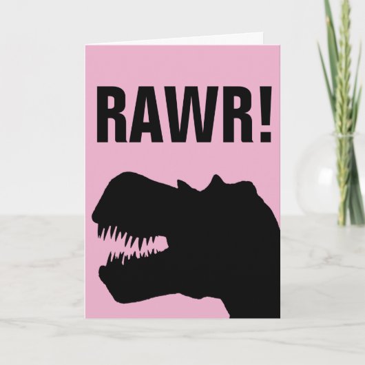 FUNNY DINOSAUR MOTHER'S DAY CARDS KARTE (Vorderseite)