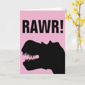FUNNY DINOSAUR MOTHER'S DAY CARDS KARTE (Gelbe Blume)