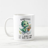 Funny Dinosaur Mütter Tagesgeschenk für Tierfreund Kaffeetasse (Links)