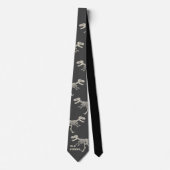 Funny Dinosaur Neck Tie Krawatte (Vorderseite)