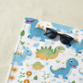 Funny Dinosaur Pattern kids summer Strandtuch (Beispiel)