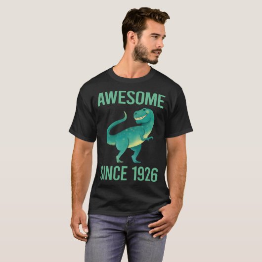 Funny Dinosaur - Phantastisch seit 1926 T-Shirt (Vorne ganz)