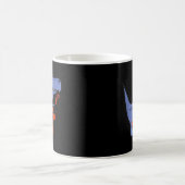 Funny Dinosaur Playing Cello Kaffeetasse (Mittel)