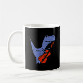 Funny Dinosaur Playing Cello Kaffeetasse (Links)