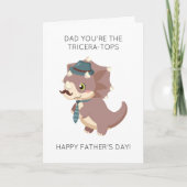 Funny Dinosaur Pun Father's Day Card Karte (Vorderseite)