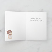Funny Dinosaur Pun Father's Day Card Karte (Innenseite)