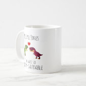 Funny Dinosaur Pun Valentinstag Tasse für ihn (Vorderseite Links)