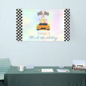 Funny Dinosaur Rennwagen Kindergeburtstag Party Banner (Messeveranstaltung)