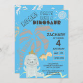 Funny Dinosaur Roar Kindergeburtstag Party Einladung (Vorne/Hinten)