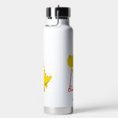 Funny dinosaur Scooter Tooter Back To School Junge Trinkflasche (rechts)