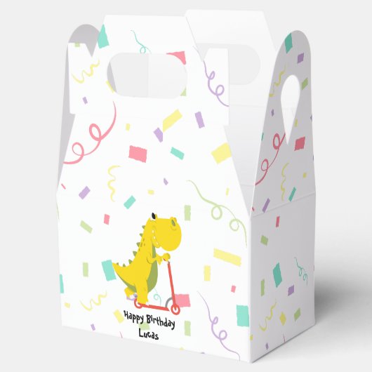 Funny dinosaur Scooter Toy Birthday Junge Party Geschenkschachtel (Geöffnet)