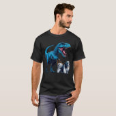 Funny Dinosaur Shih Tzu Walking Dog Lover T-Shirt (Vorne ganz)