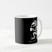 Funny Dinosaur Skeleton Costume Goth Men Women Hal Kaffeetasse (VorderseiteRechts)