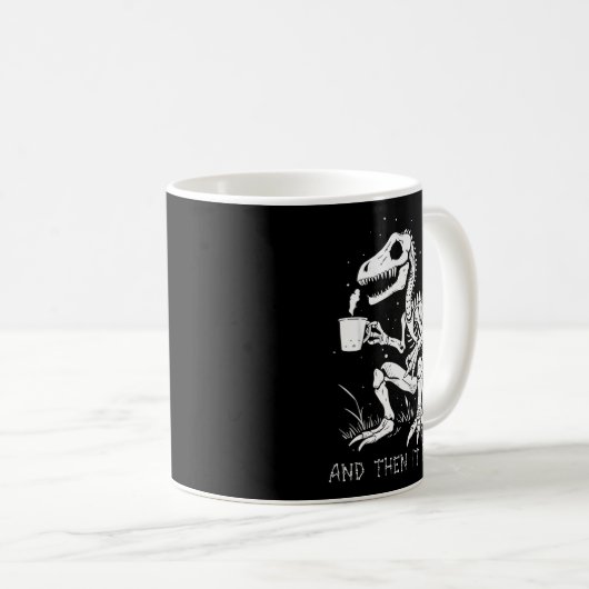Funny Dinosaur Skeleton Costume Goth Men Women Hal Kaffeetasse (VorderseiteRechts)