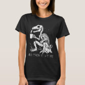 Funny Dinosaur Skeleton Costume Goth Men Women Hal T-Shirt (Vorderseite)