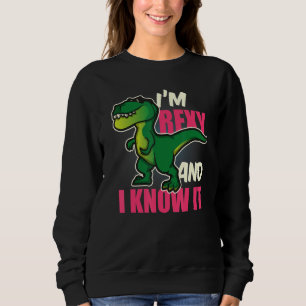 Funny Dinosaur T Rex für Kinder Jugend und Erwachs Sweatshirt
