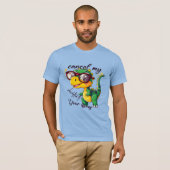 Funny Dinosaur T - Shirt - "Abbrechen meines Abonn (Vorne ganz)