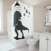 Funny Dinosaur Trex Jurassic Kinder Duschvorhang (Beispiel)