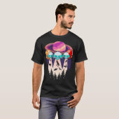 Funny Dinosaur Ufo Lover Alien T-Shirt (Vorne ganz)