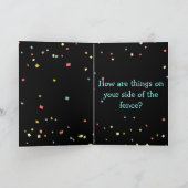 Funny Dinosaur und Bassets on "Just Weil" Card Karte (Innenseite)