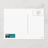 Funny Dinosaur Valentinstag Feiertagspostkarte (Rückseite)