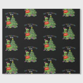 Funny Dinosaur Weihnachten Dies ist die Saison nau Geschenkpapier (Flach)