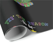 Funny Dinosaur Weihnachten Dies ist die Saison nau Geschenkpapier (Rolleneckpunkt)