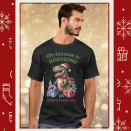 Funny Dinosaur Weihnachts-T - Shirt für Männer, Fa