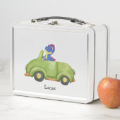 Funny Dinosaurier Anticar School Kindergeburtstag Metall Brotdose (Beispiel)