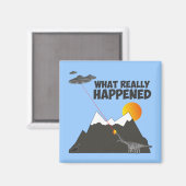 Funny Dinosaurier Aussterben Magnet (Vorderseite/Rückseite)
