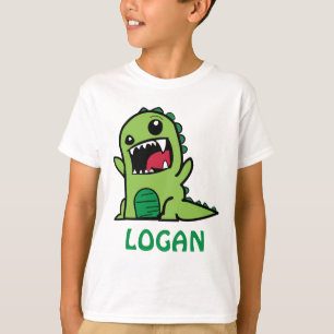 Funny Dinosaurier Cartoon mit Namen T-Shirt