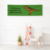 Funny Dinosaurier für Text und Farbe Banner (Insitu)
