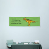 Funny Dinosaurier für Text und Farbe Banner (Messeveranstaltung)