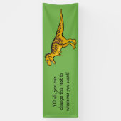 Funny Dinosaurier für Text und Farbe Banner (Vertikal)