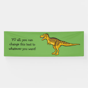 Funny Dinosaurier für Text und Farbe Banner