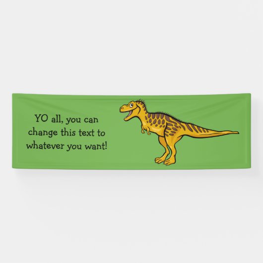 Funny Dinosaurier für Text und Farbe Banner (Horizontal)