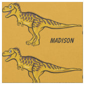 Funny Dinosaurier individuelle Name und Farbstoff Stoff (Nahaufnahme)