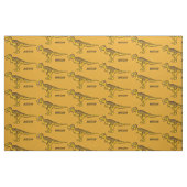 Funny Dinosaurier individuelle Name und Farbstoff Stoff (Fat Quarter (45,7 x 55,9 cm))