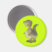 Funny Dinosaurier Magnet (Vorderseite/Rückseite)