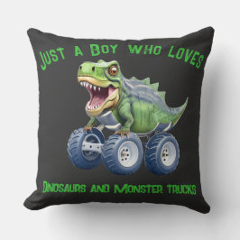 Funny Dinosaurier Monster LKW Kissen