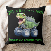 Funny Dinosaurier Monster LKW Kissen (Decke)