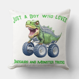 Funny Dinosaurier Monster LKW Kissen