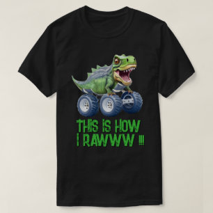 Funny Dinosaurier Monster LKW Mens T-Shirt