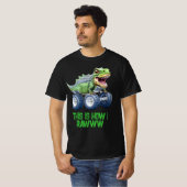 Funny Dinosaurier Monster LKW T-Shirt (Vorne ganz)