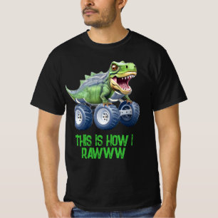 Funny Dinosaurier Monster LKW T-Shirt
