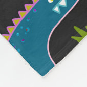 Funny Dinosaurier nahtloses Muster Fleecedecke (Ecke)