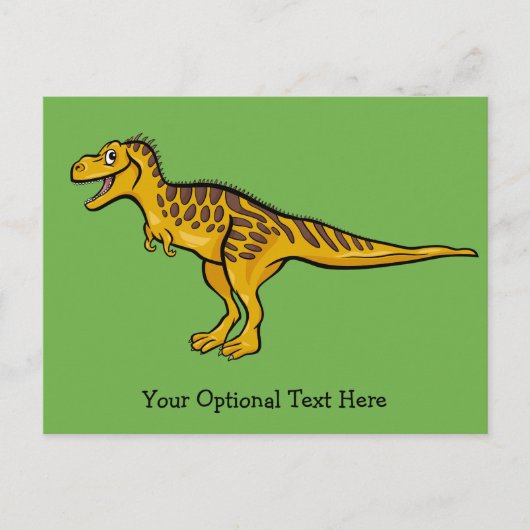 Funny Dinosaurier Sondertext & Farbpostkarte Postkarte (Vorderseite)